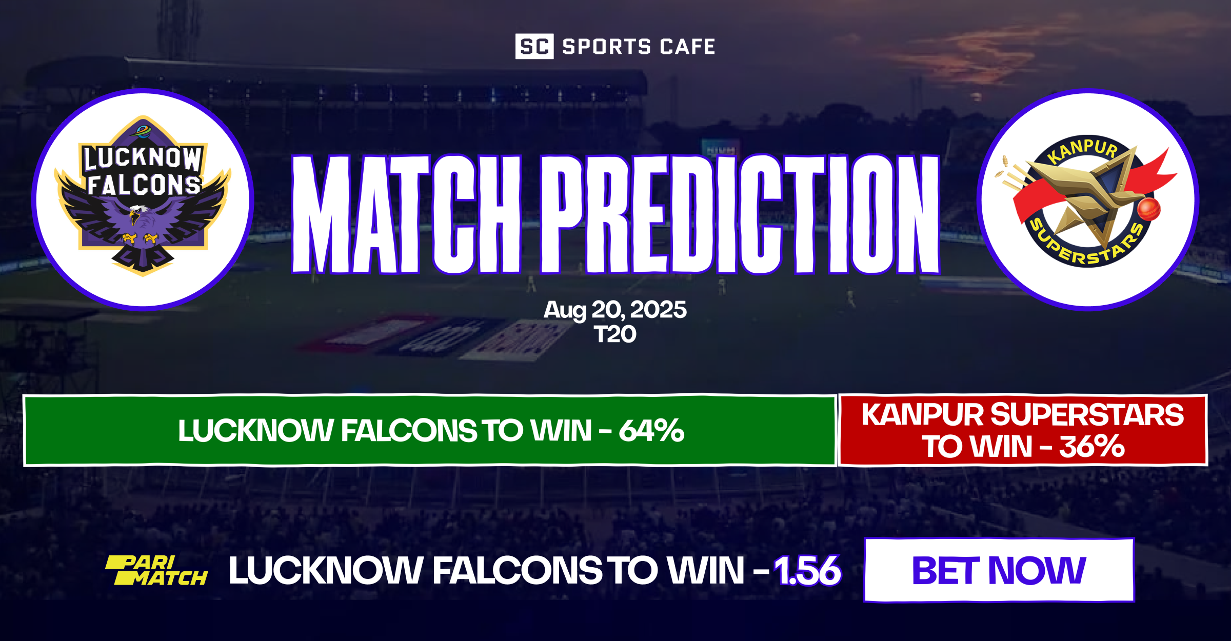 Lucknow Falcons vs Kanpur Superstars